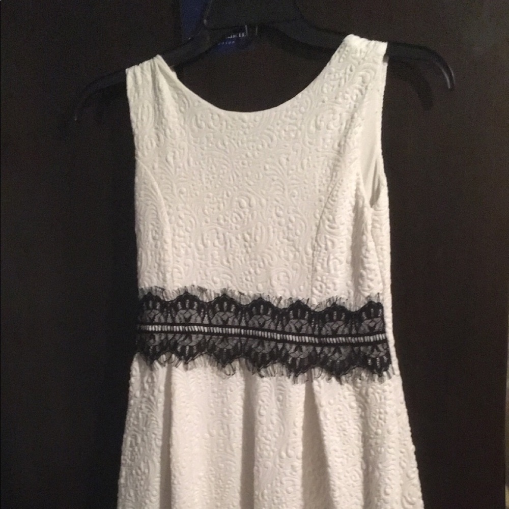 Above the knee white dress